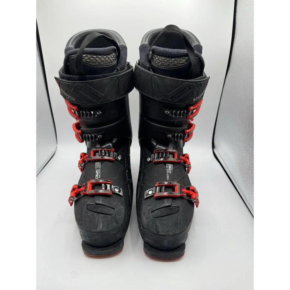 Rossignol 90 All Track Ski Boots Sensor Grip Black Red Mondo Size 27.5 Hike